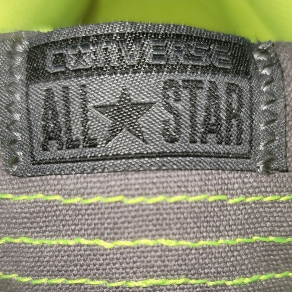 Converse All Star High Top Neon Sneakers Dual Wear Lace-up or no Laces - Picture 8 of 16